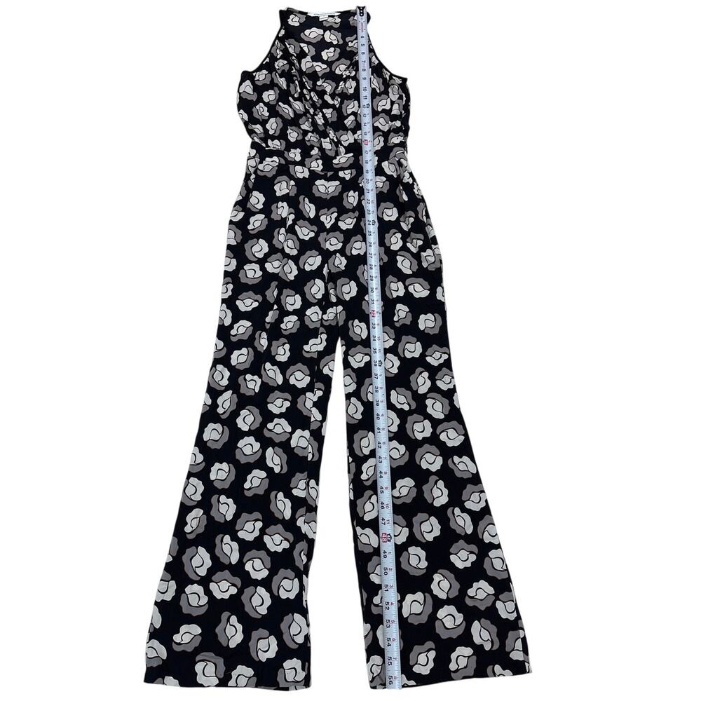 Diane Von Furstenberg Womens 4 Shancy Spaghetti Strap Jumpsuit Floral Silk - Picture 13 of 14